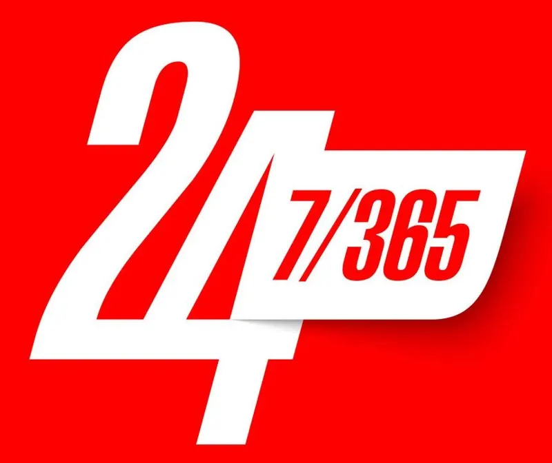 24/7 emergency restoration service graphic from MR One Source Restoration