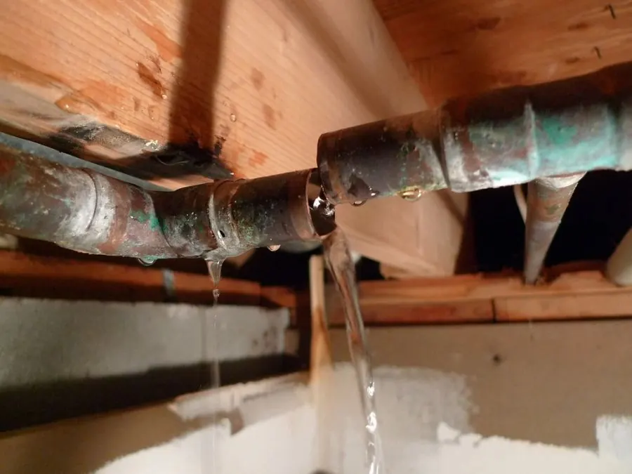 Restoration technician at work on a property service call